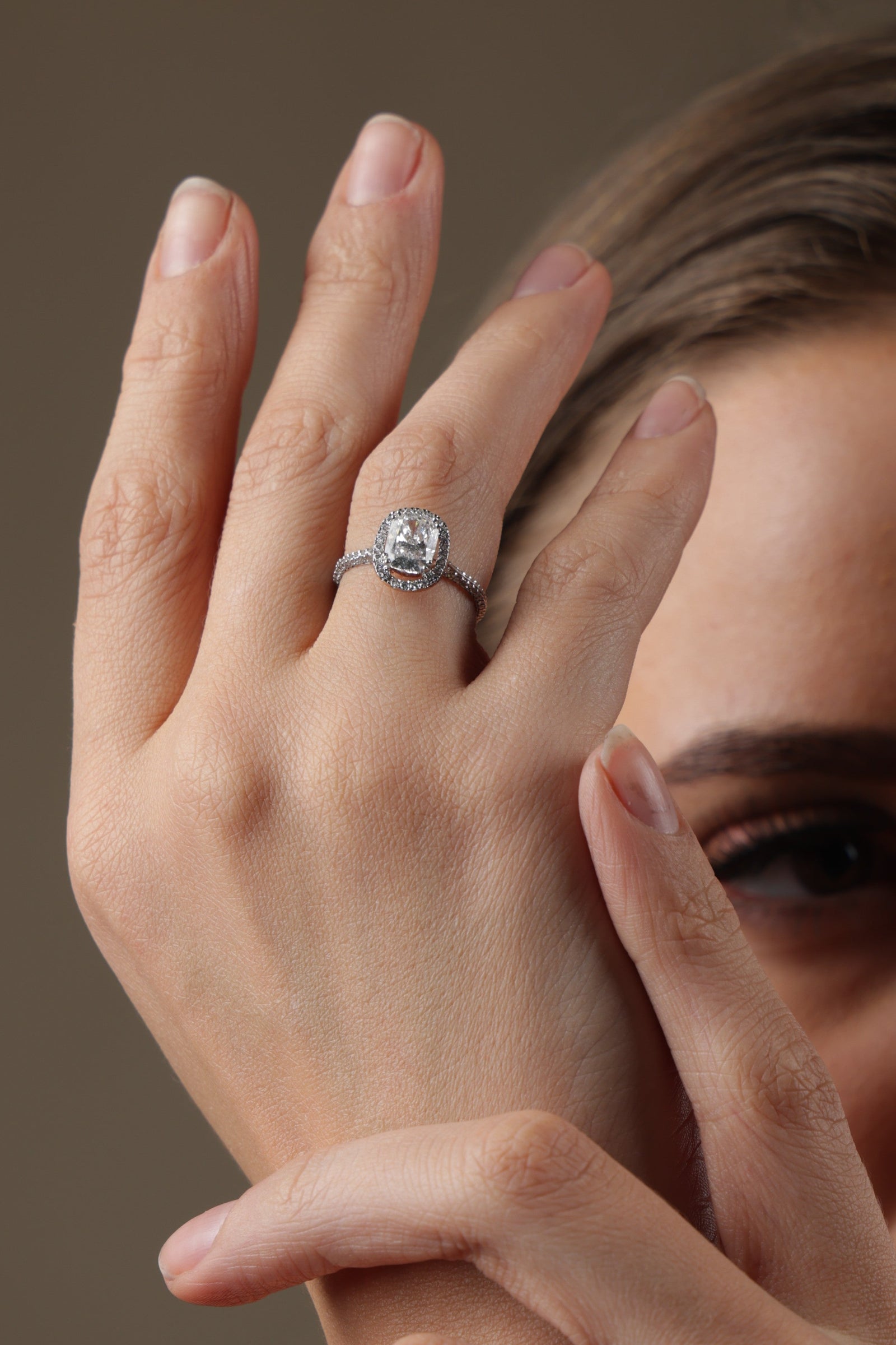 RareCut ring model editorial